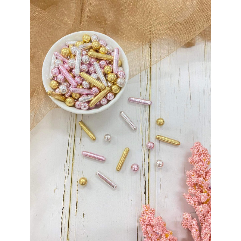 500g metallic speinkles edible metaliic dragees with rods edible ...