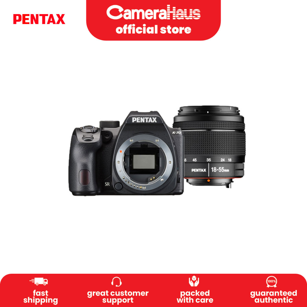 Pentax K70 Dslr Camera With 1855mm Lens Black Shopee Philippines
