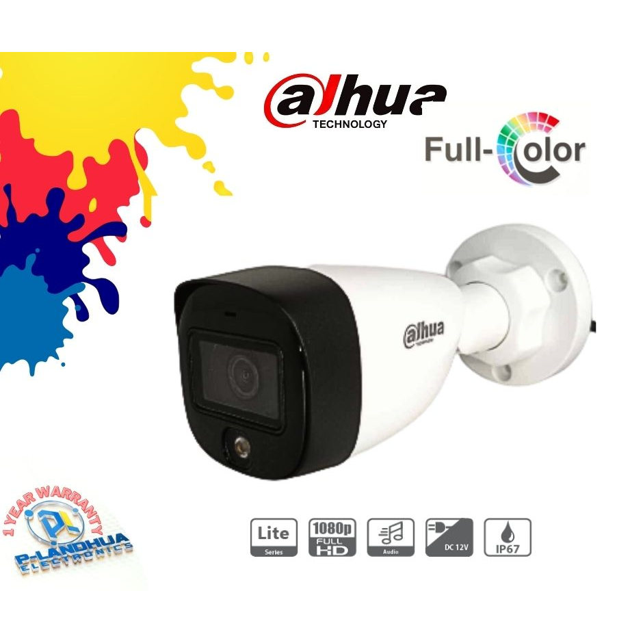 HAC-HFW1239CN-LED Full Color Day And Night Single LED 3.6mm 2MP 3.6mm ...