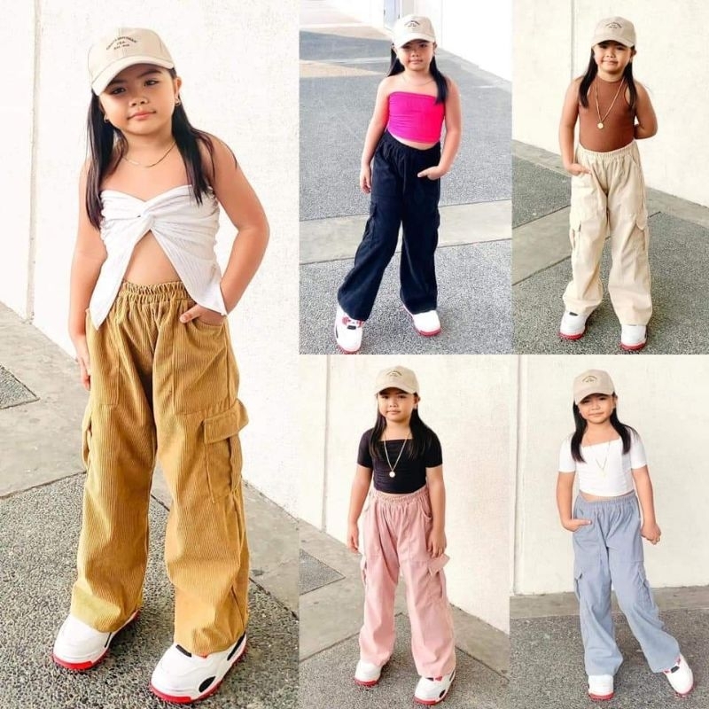 UNISEX CARGO PANTS FOR KIDS | Shopee Philippines