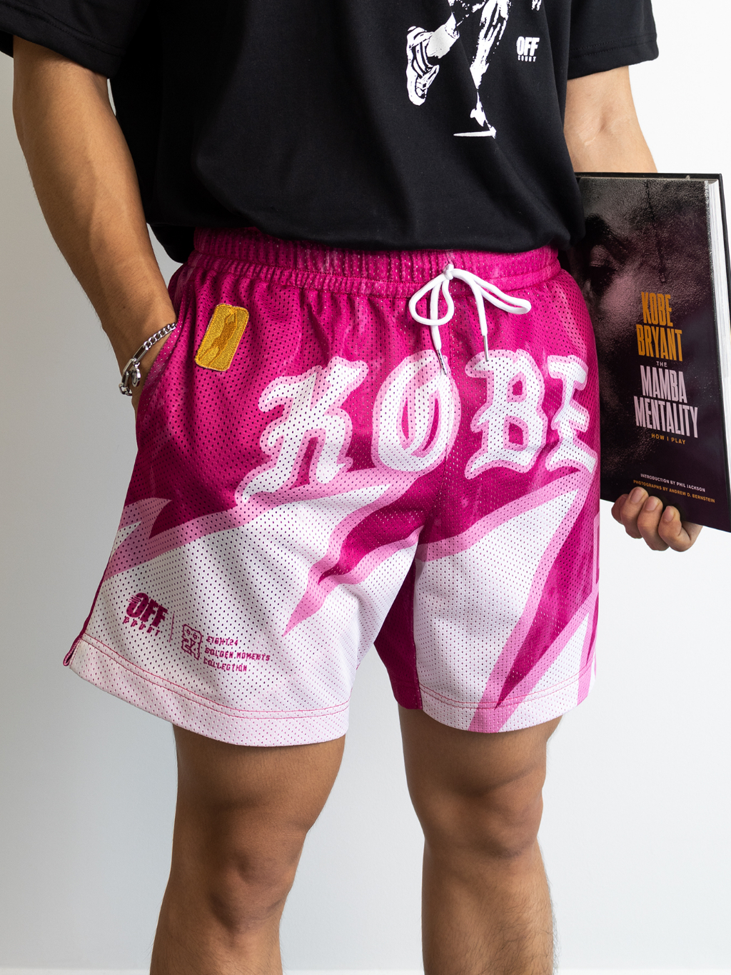 OFFCOURT GOLDEN MOMENTS - KAY YOW MARBLE PINK MESH SHORTS | Shopee ...