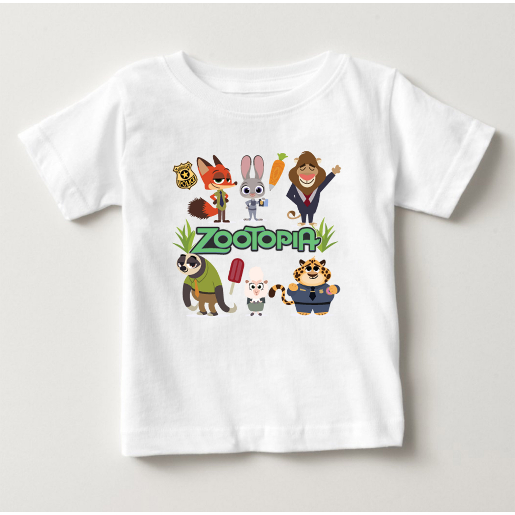 Zootopia Graphic Design TShirt For Kids Boy Girl Toddler New