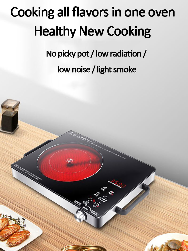 3500W Burner Vertical Cooktop Energy Efficient Induction Cooker
