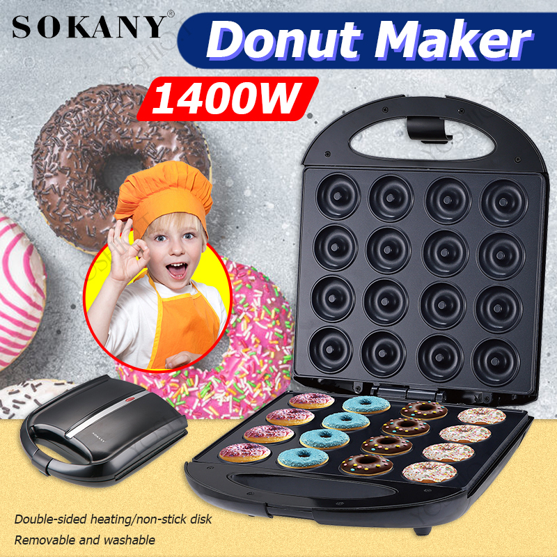 SOKANY waffle maker Sandwich maker with removable breakfast machine donut maker Shopee Philippines