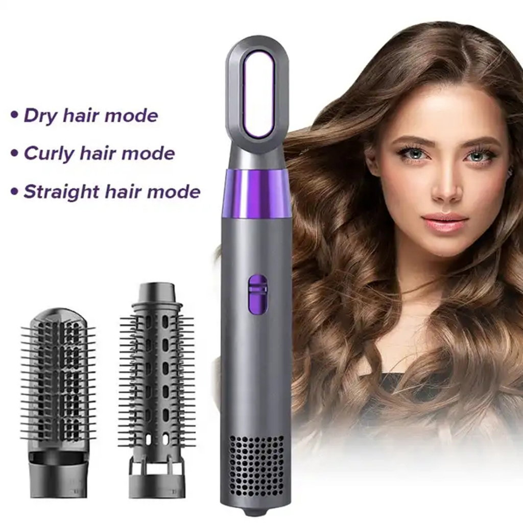 Hair Dryer And Volumizer Hot Air Paddle Styling Brush Ion Generator