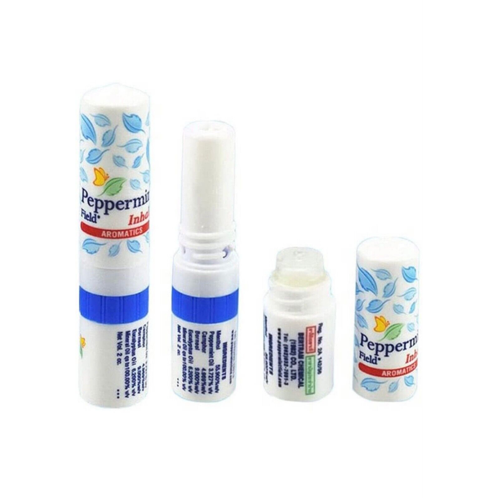 2IN1 PEPPERMINT FIELD AROMATIC INHALER METHOL RELIEF NASAL CONGESTION