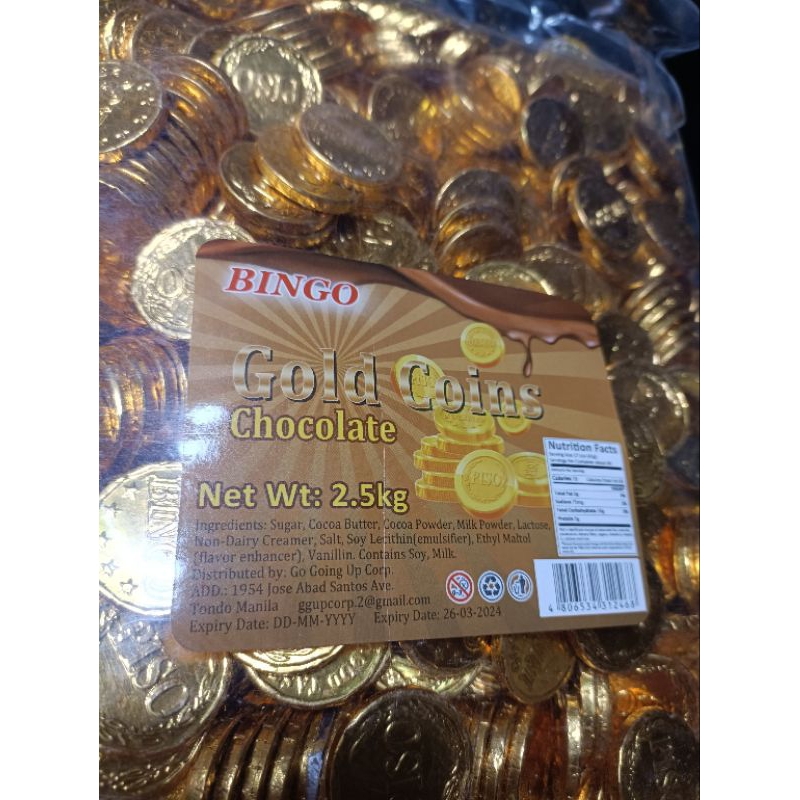 Chocolate Gold Coins500g1kl250g Shopee Philippines