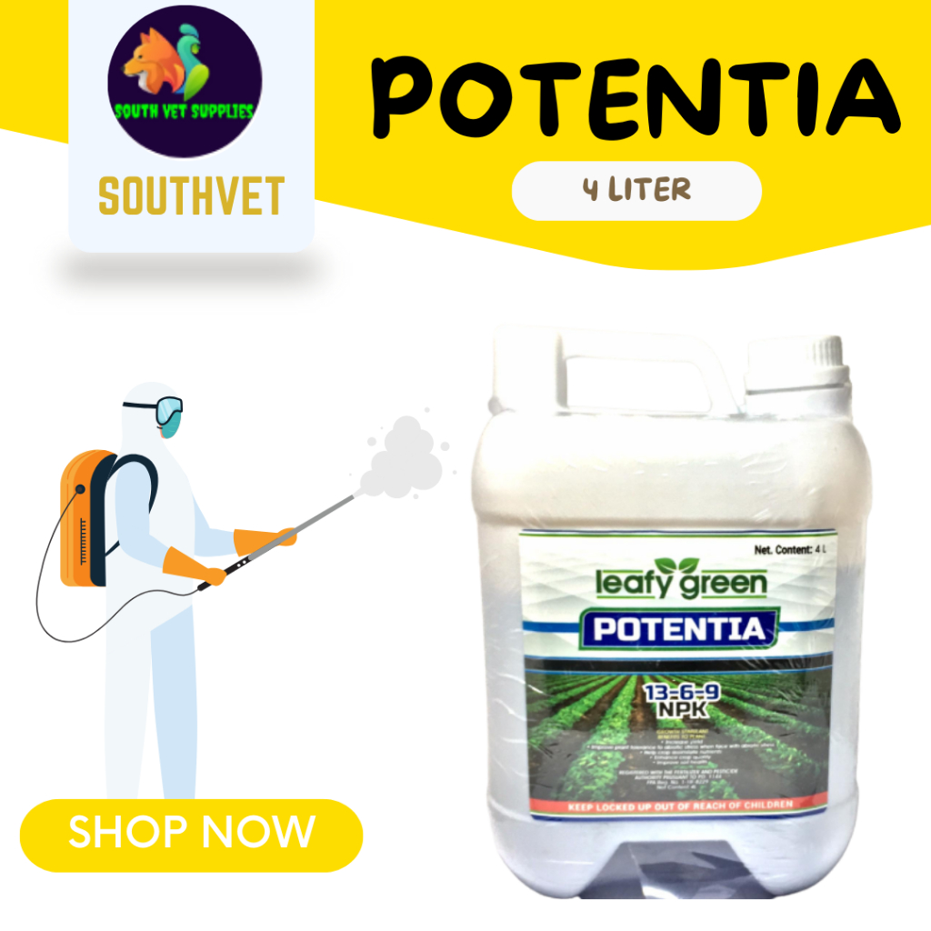 [SOUTH VET] Potentia 13-6-9 NPK / Foliar 4 liter Plant Booster Power ...
