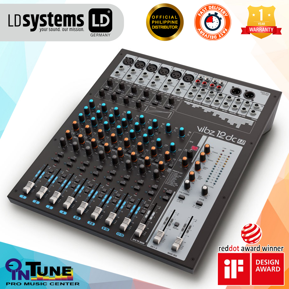 LD Systems VIBZ12DC 12 Channel Mixing Console with DFX and Compressor ...