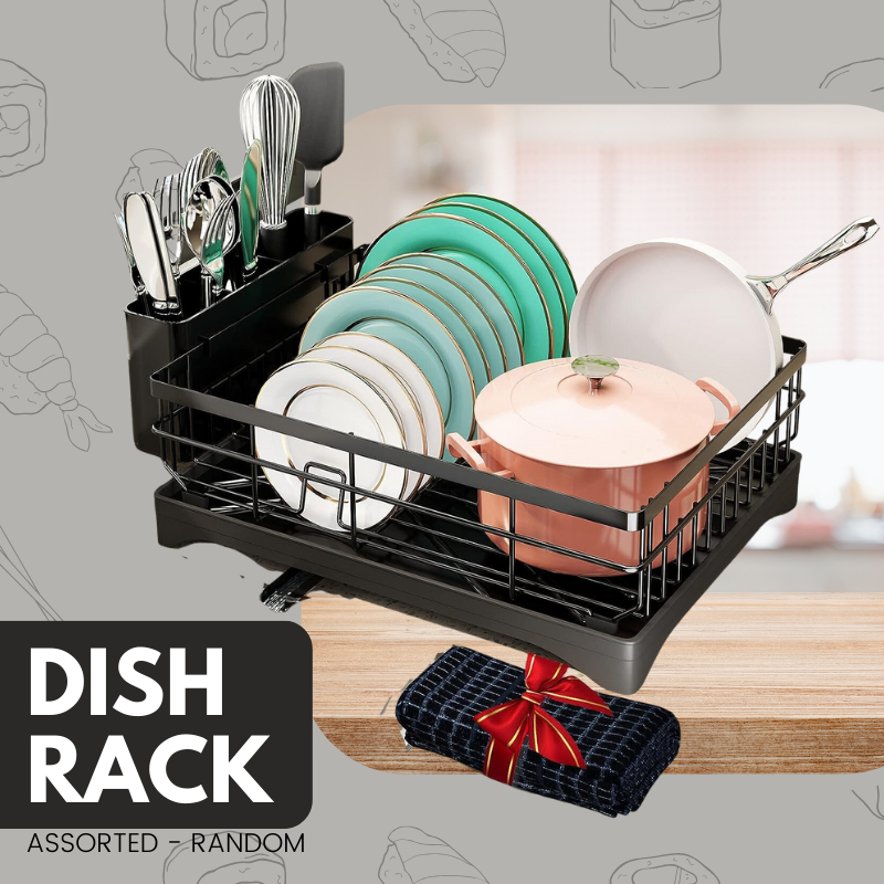 Plate Storage Dish Rack Organizer with Drying Rack z9 Shopee Philippines