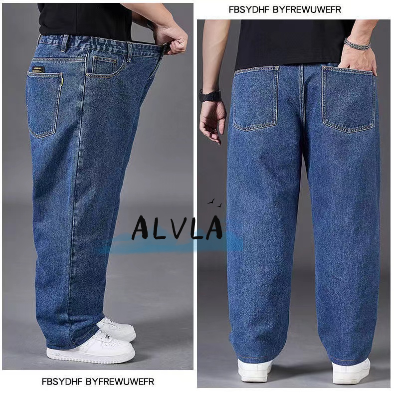 Oversized Jeans for Men Autumn Plus Size Men's Pants Long Pants Shopee Philippines