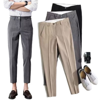 SS A804 Plain GRAY Formal Slacks High Quality Slimfit Pants