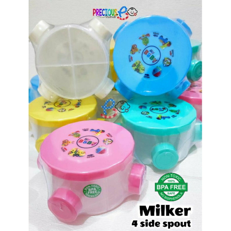 BPA-Free Baby Milk Powder Storage Container with Spoon – Portable Formula Dispenser Box with Measuring Scale & Handle main image 1