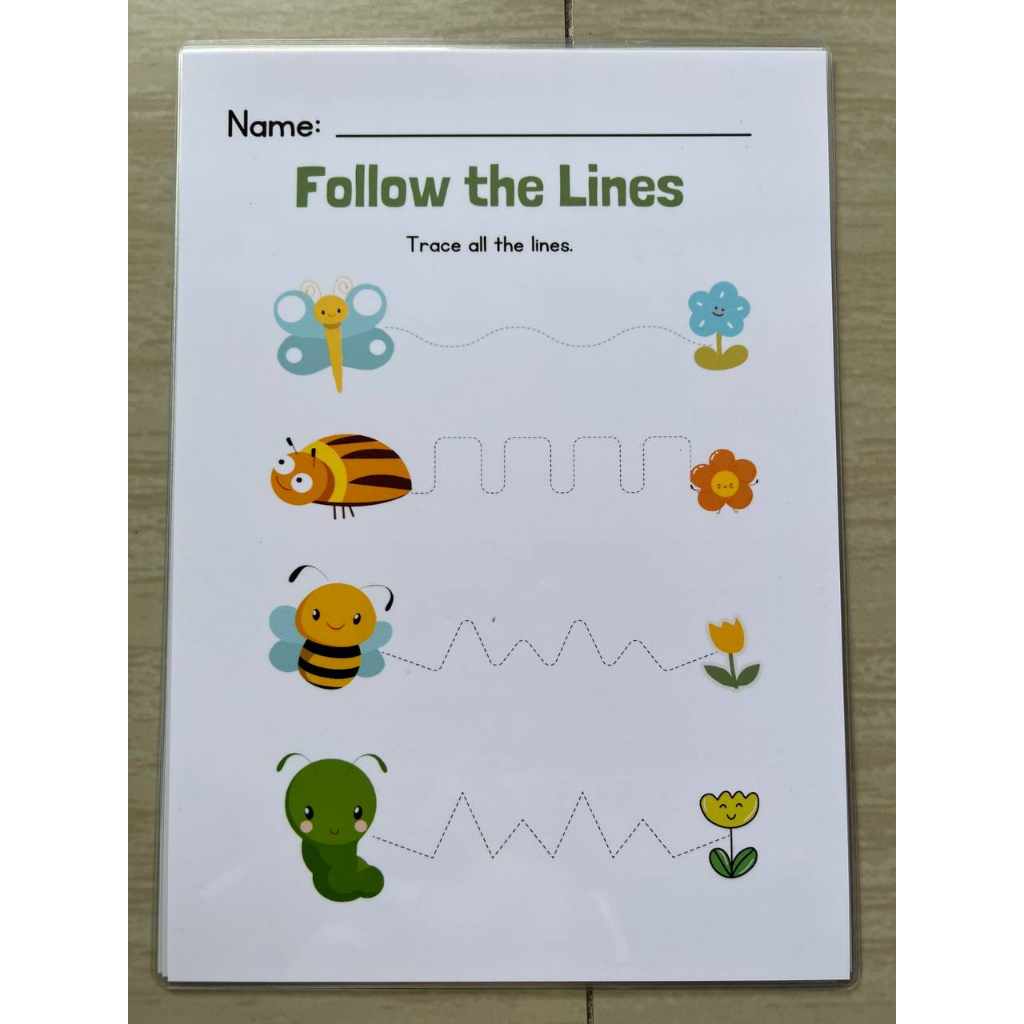 Learning materials and educational chart for kids Laminated A4 Size