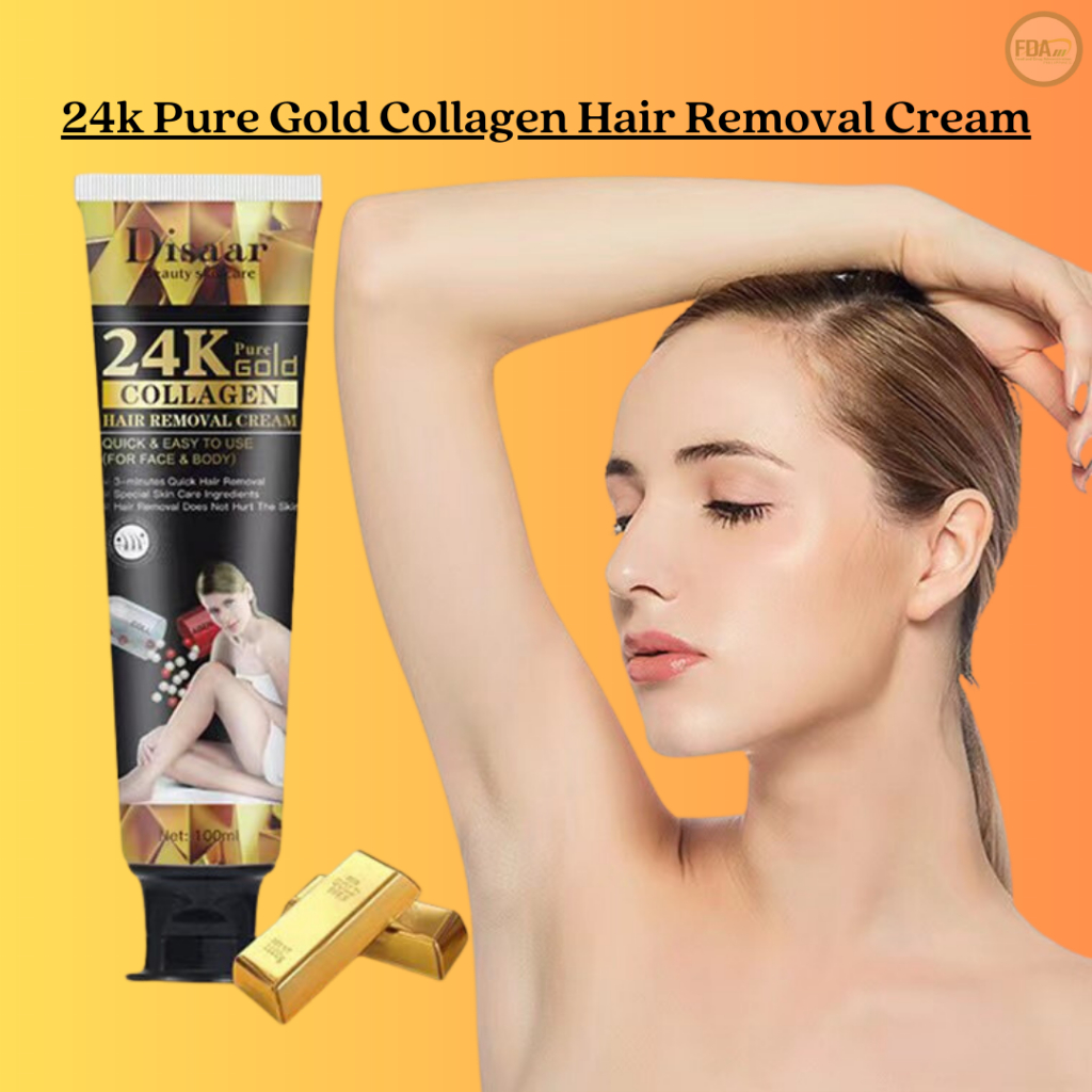 Disaar 24k Pure Gold Collagen Hair Removal Cream Hair Removal Cream for