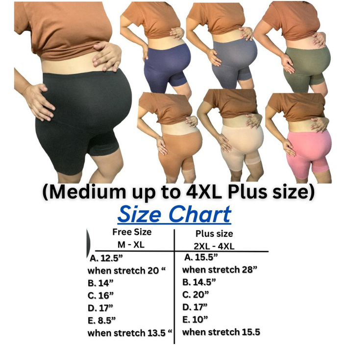Maternity Cycling Shorts INNERWEAR (Medium to Plus Size) Shopee