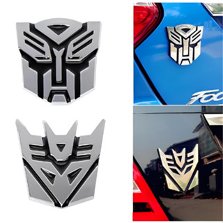CPO 1pcs TRANSFORMER STAINLESS Car Emblem Sticker Badge (Good Quality ...
