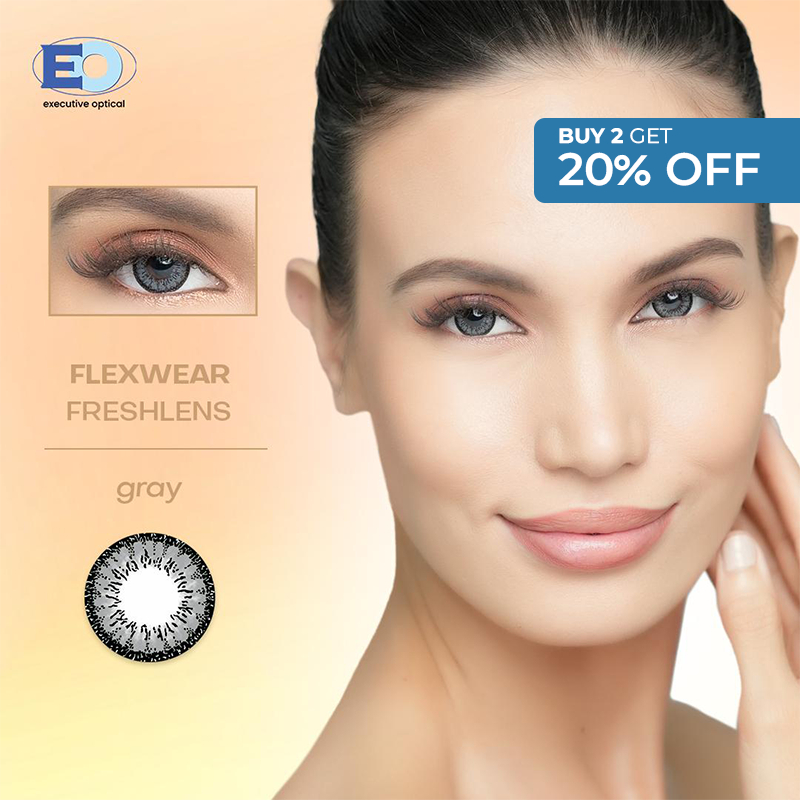 Eo Flexwear Freshlens Colored Graded Contact Lens Gray Good For 3 Months Shopee Philippines 5476