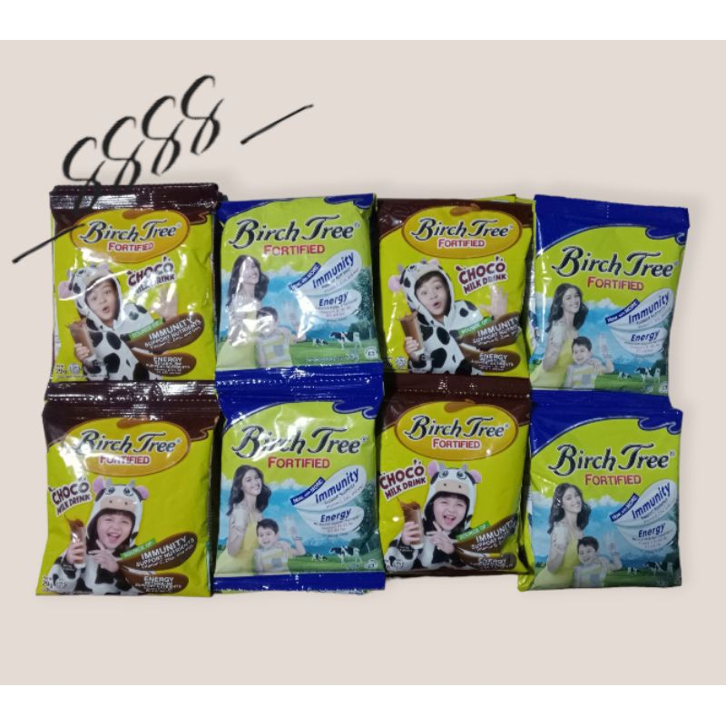 Birch Tree Fortified 8 Sachets per pack Milk and Choco Milk Drink