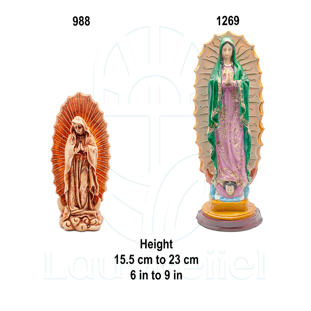 Our Lady of Guadalupe Statue Figurine for Altar Mama Mary Blessed
