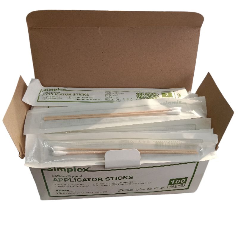 Sterile Cotton Applicator Stick Simplex Sold per Piece Shopee