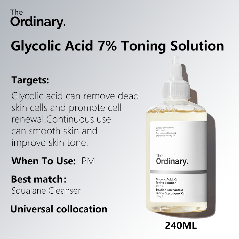 The Ordinary Glycolic Acid Toner Underarm Whitening Toner & Acne