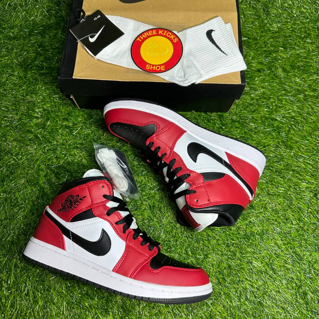 JORDAN 1 high bred toe w/FREE socks and paper bag Shopee Philippines