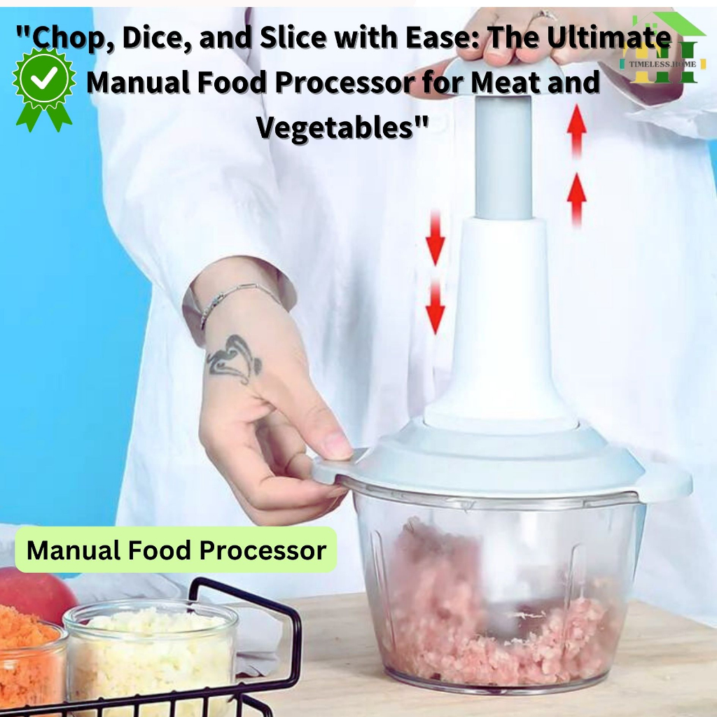 T.H Multifunctional Manual Food Processor HandPowered Food Chopper
