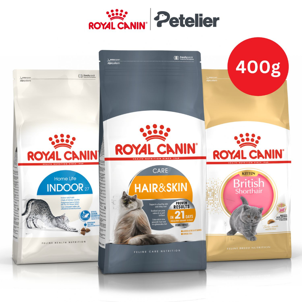 Royal Canin Dry Cat Food 400g All Breeds/Sizes Adult/Kitten Hair/Skin