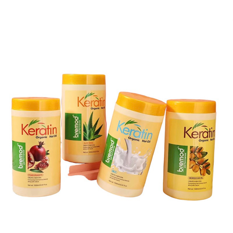 Bremod Hair Keratin Organic Hot Oil 1000ml Shopee Philippines