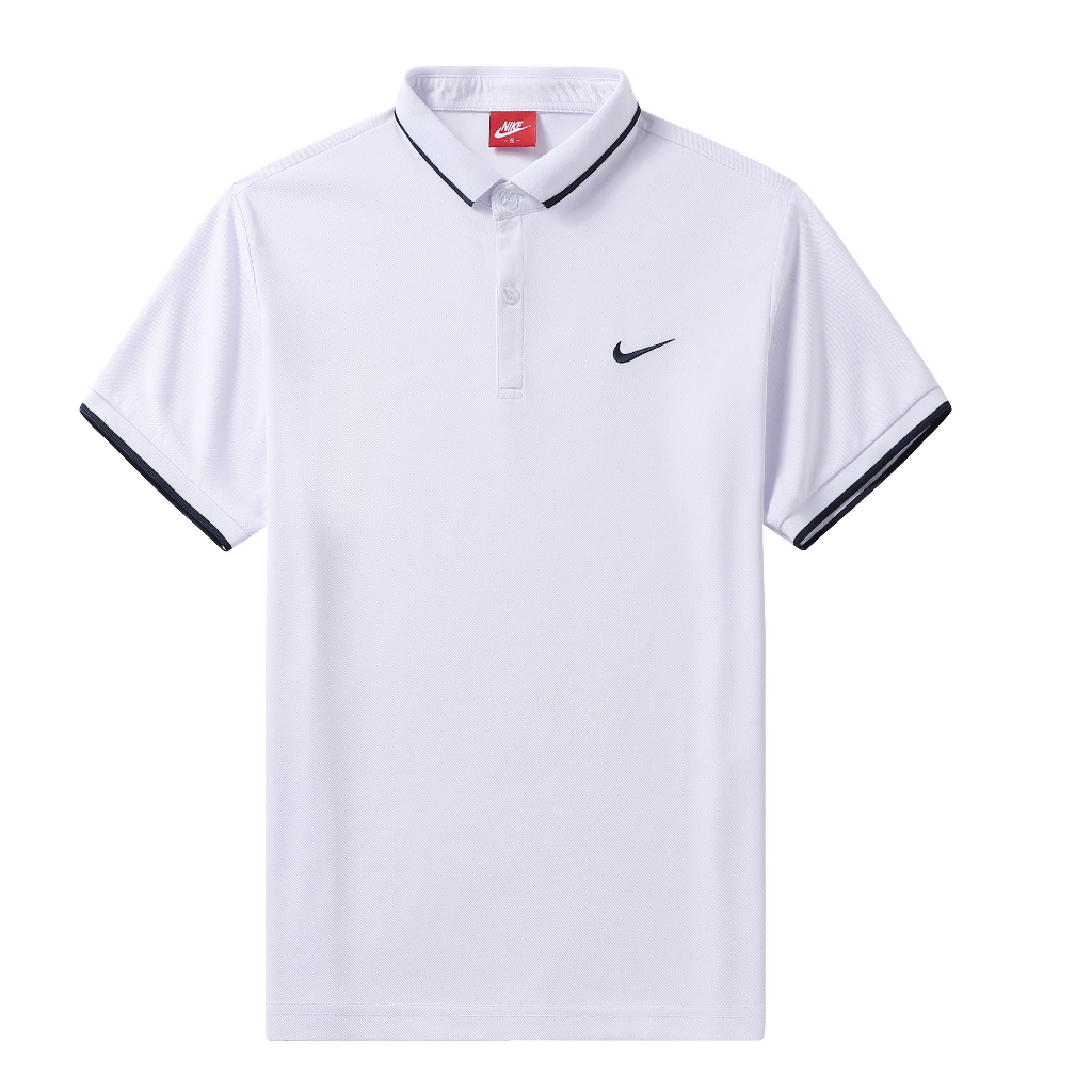 White nike polo sales shirt