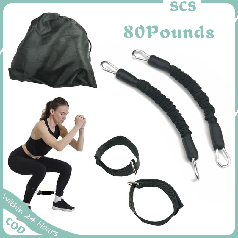 2pcs Legs Resistance Bands with Ankle Straps for Leg Speed Agility ...