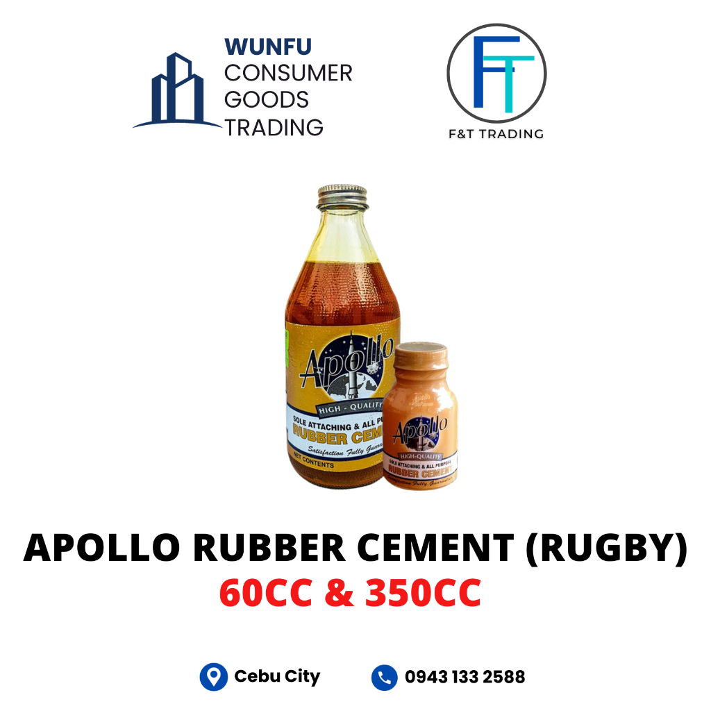 APOLLO RUBBER CEMENT (TOLUNE FREE) 60cc&350cc Rubber Based Adhesive