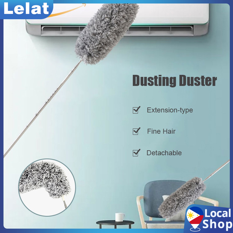 Fiber Duster Electrostatic Duster Retractable Stainless Steel Extended