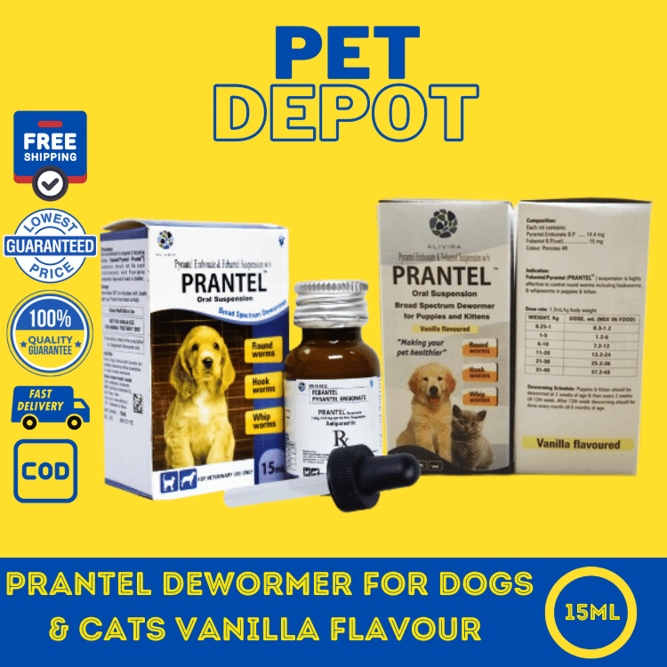 PRANTEL DEWORMER FOR DOGS & CATS VANILLA FLAVOUR 15ml Shopee Philippines