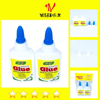 2pcs 40ml School White Glue Liquid Glue Adhesive Paper Craft For