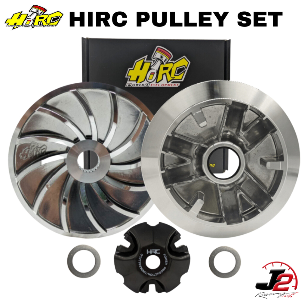 J2 RACING HIRC PULLEY SET VERSION 2 NMAX/AEROX MIO 110/MIO SPORTY/MIO
