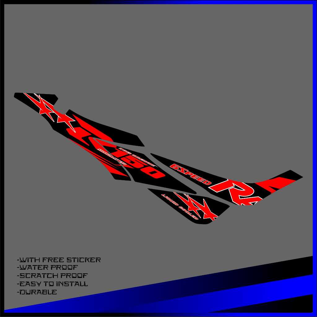RUSI DL-150 New Sticker Side cover(you can request any design and color ...