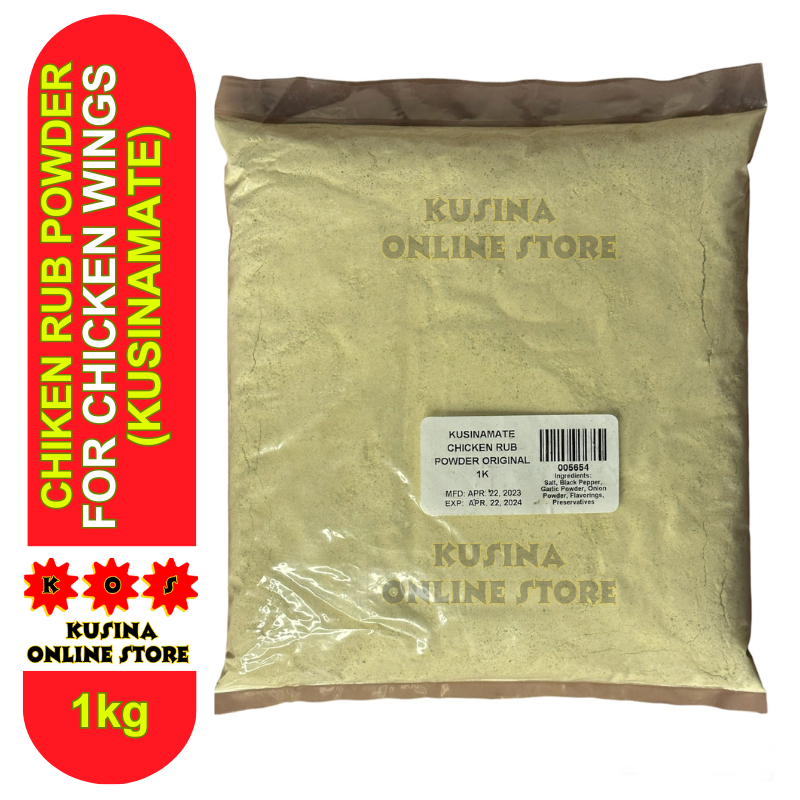 KOS Chicken Rub Marinating Powder Mix KUSINAMATE 1 Kilo for Savory Unli ...
