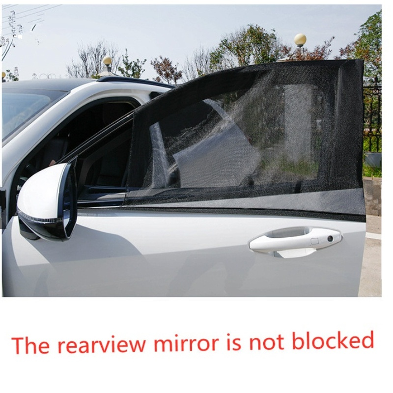 2PCS Auto Shading Mosquito Net Checketening Net Car Screen Car Screen ...