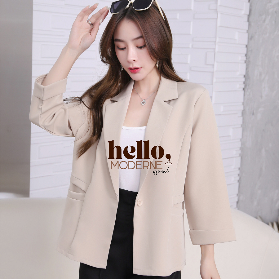 Hello Moderne 8019 Soft Fabric Blazer S-3XL Women | Shopee Philippines