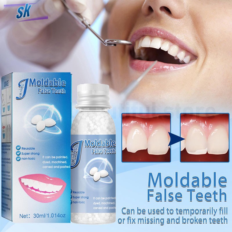 30ML Temporary Tooth Repair Kit Filling Teeth Gaps Moldable False