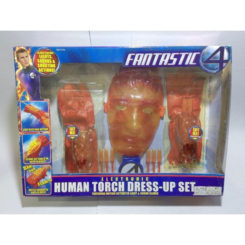 Marvel Fantastic Four Electronic Human Torch DresUp Set Featuring