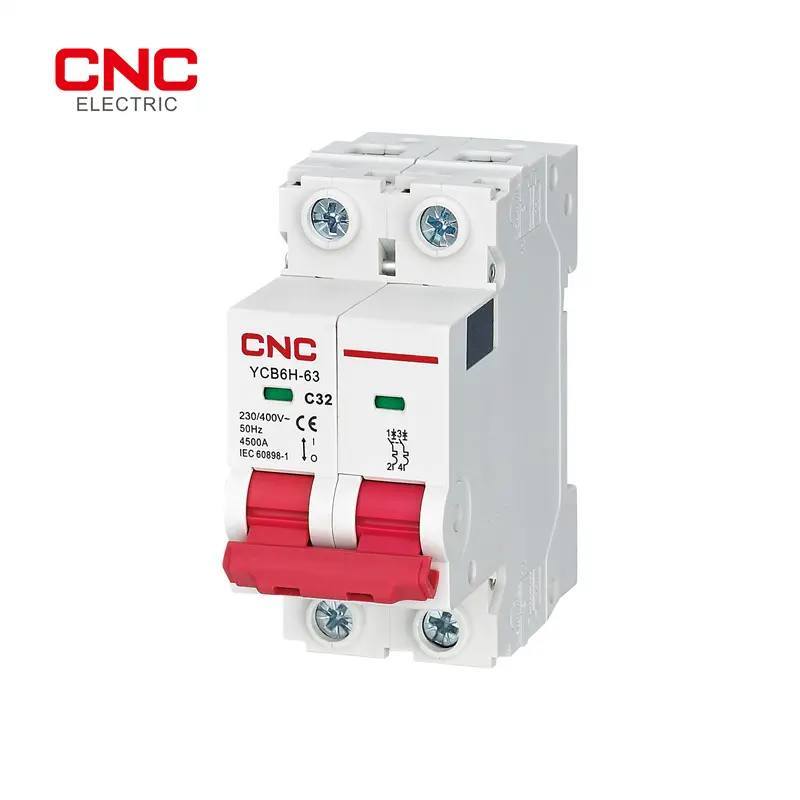 Cnc Ycb6h-63 2p C32 (ac Miniature Circuit Breaker 32a 4500a 400v 