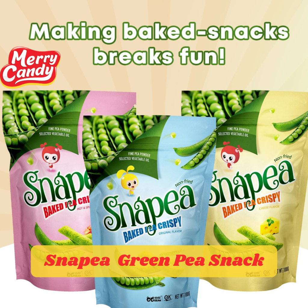 OK Snapea Crispy Green Pea Snack (Cheese, Original & Hot) Shopee
