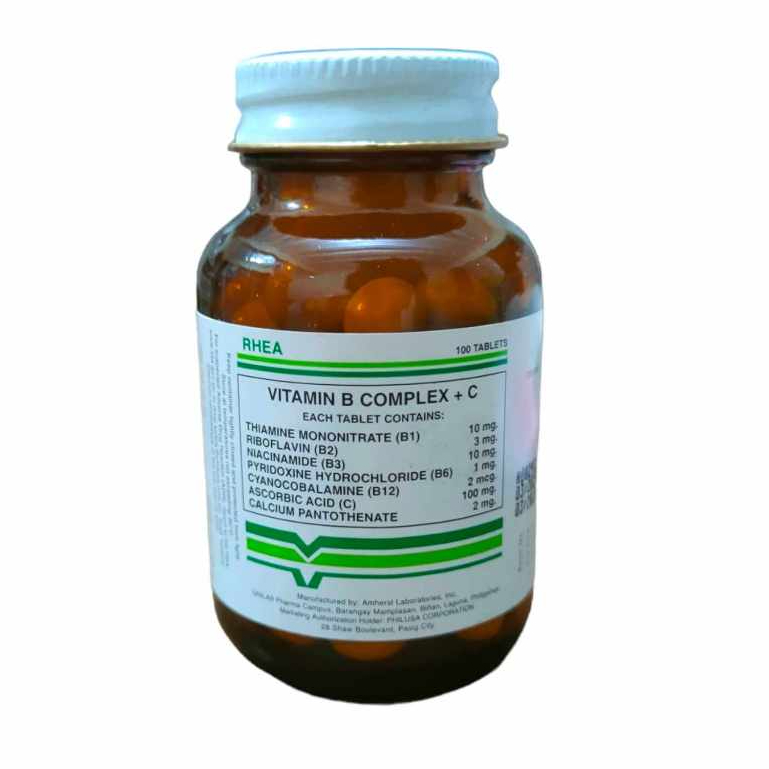 Rhea Vitamin 100 Tablets + Free 10 Capsules Vitamin C with