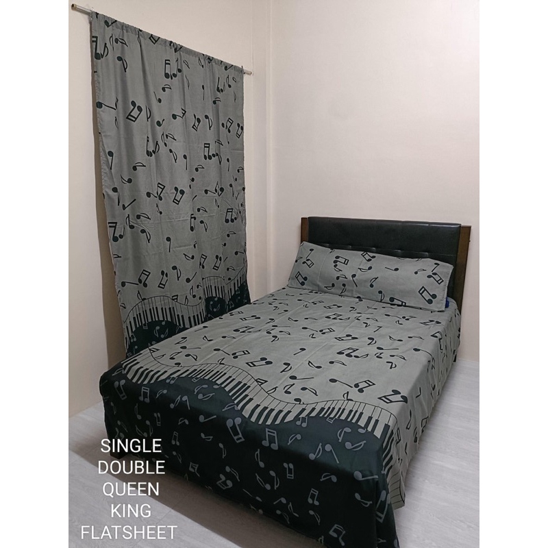 Simple Design 3 in 1 Canadian Cotton Bedsheet Set (2 Pillowcase 1