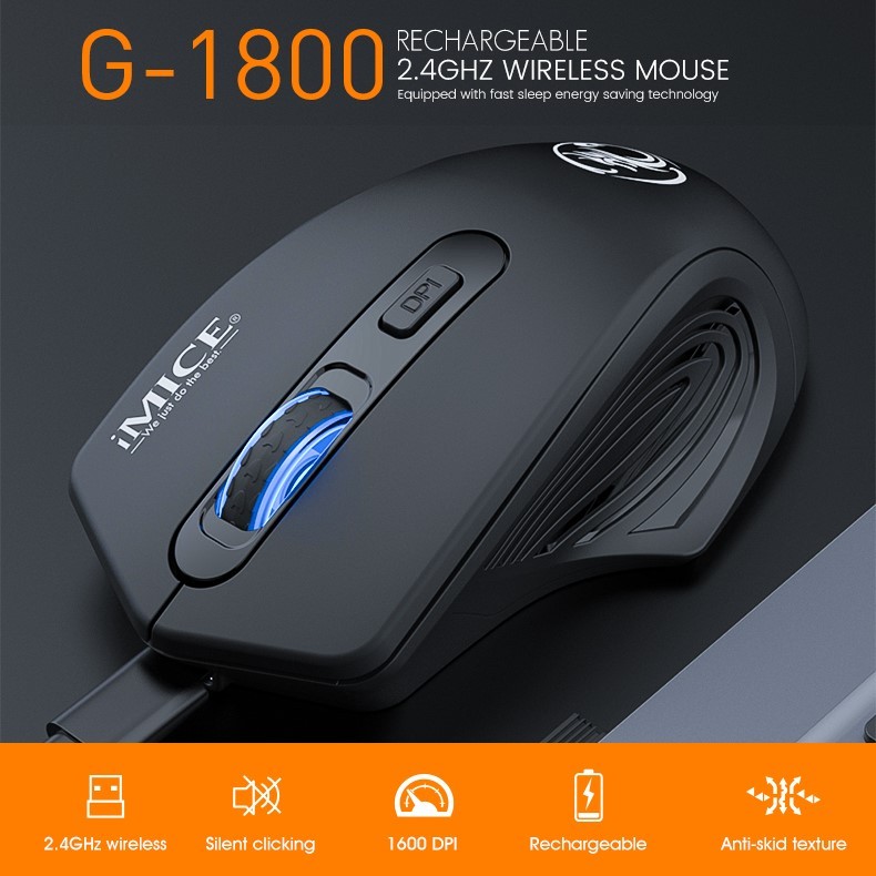 Silent 2.4G Wireless Rechargeable Mouse Fashionable Gaming Office Mouse Shopee Philippines