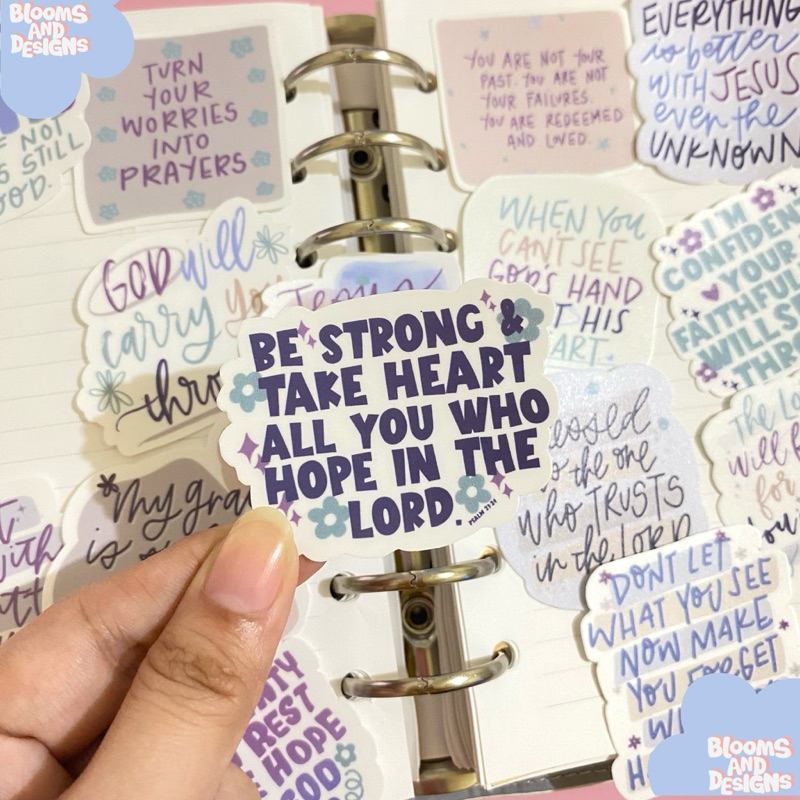 Bible verse stickers 15pcs Laptop, Tumbler, Journal Stickers ...