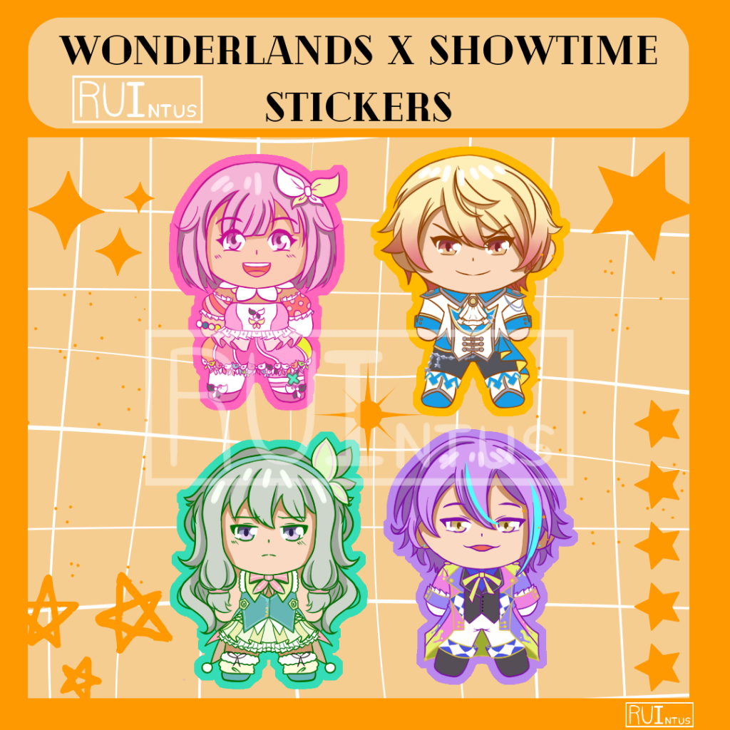 Project Sekai Wonderlands x Showtime WxS Stickers || Wansho + Virtual ...